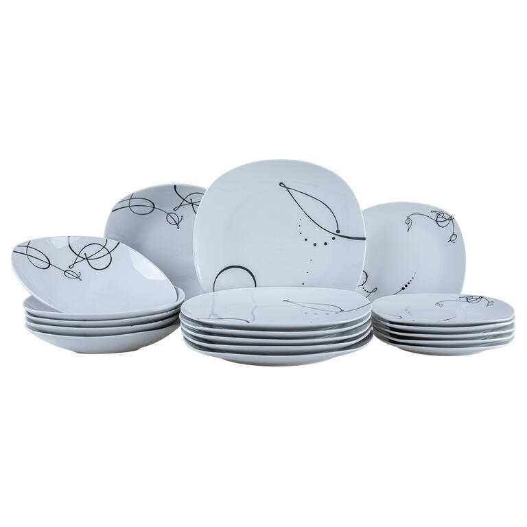 Porcelánová jídelní souprava CHANSON 18 dílů