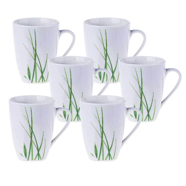 Sada porcelánových hrnků DELIA 310 ml 6 ks