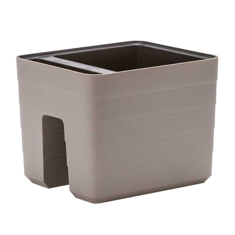 Samozavlažovací truhlík na zábradlí BERBERIS taupe