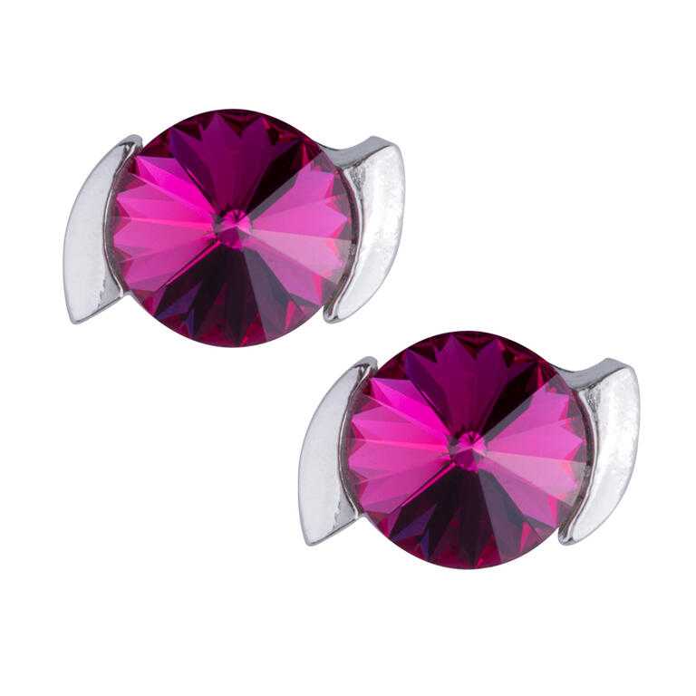 Náušnice SISI Swarovski Fuchsie