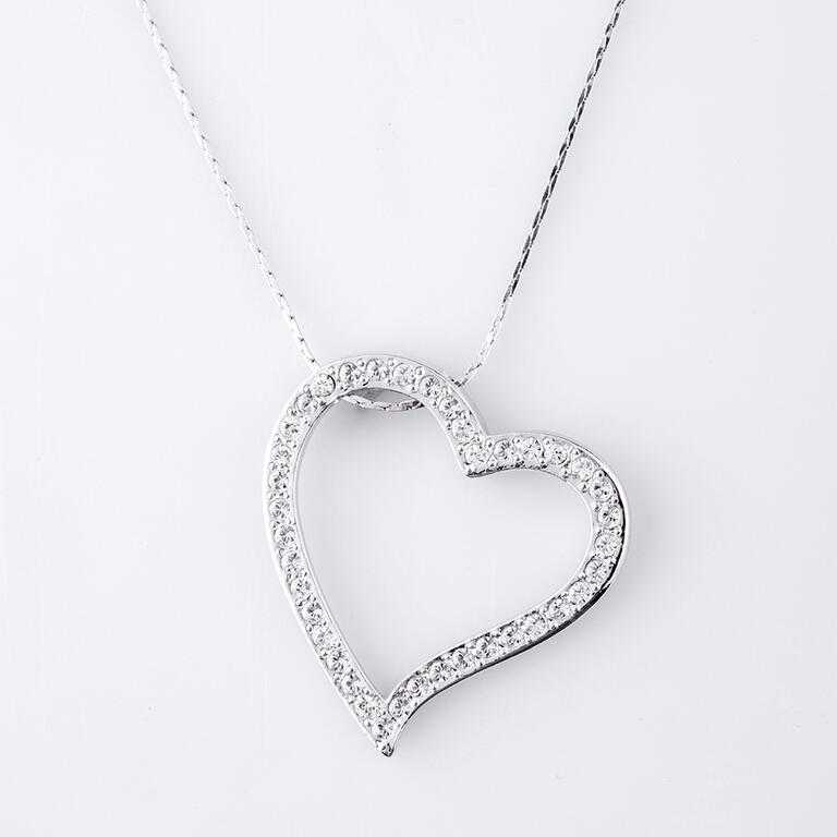 Lănţişor INIMĂ cu cristale Swarovski