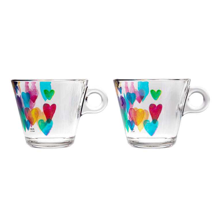 Sada kávových hrnků LOVE RAINBOW 280 ml 2 ks