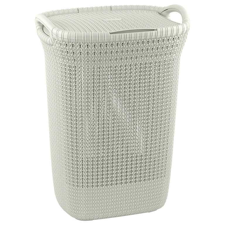 Kôš na špinavú bielizeň KNIT biely 57 l
