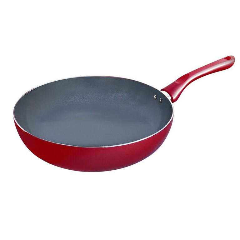 Keramická pánev WOK červená 28 cm