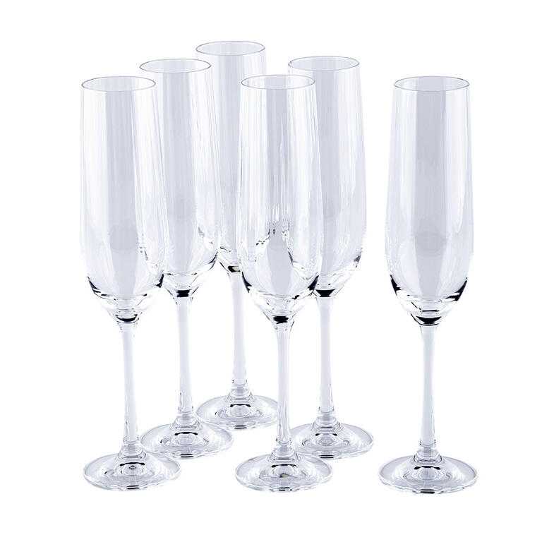 Sada sklenic na sekt WATERFALL 190 ml 6 ks