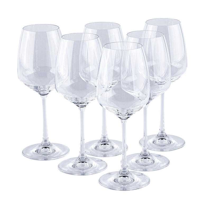 Sada sklenic na bílé  víno GISELLE 340 ml 6 ks