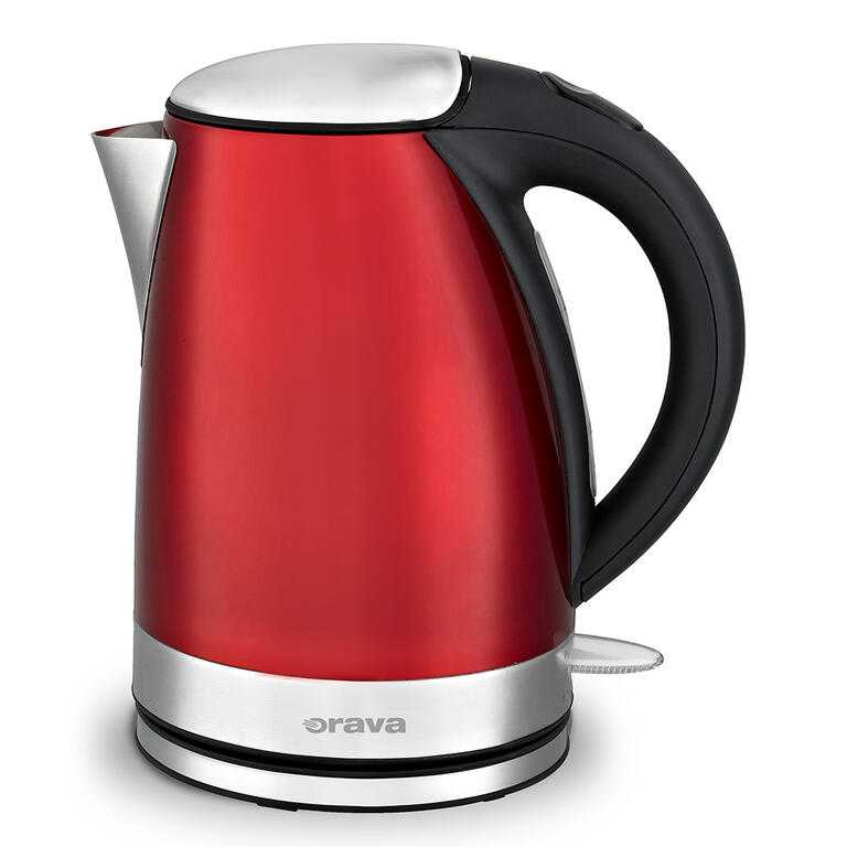 Rychlovarná konvice nerezová červená 1,7 l
