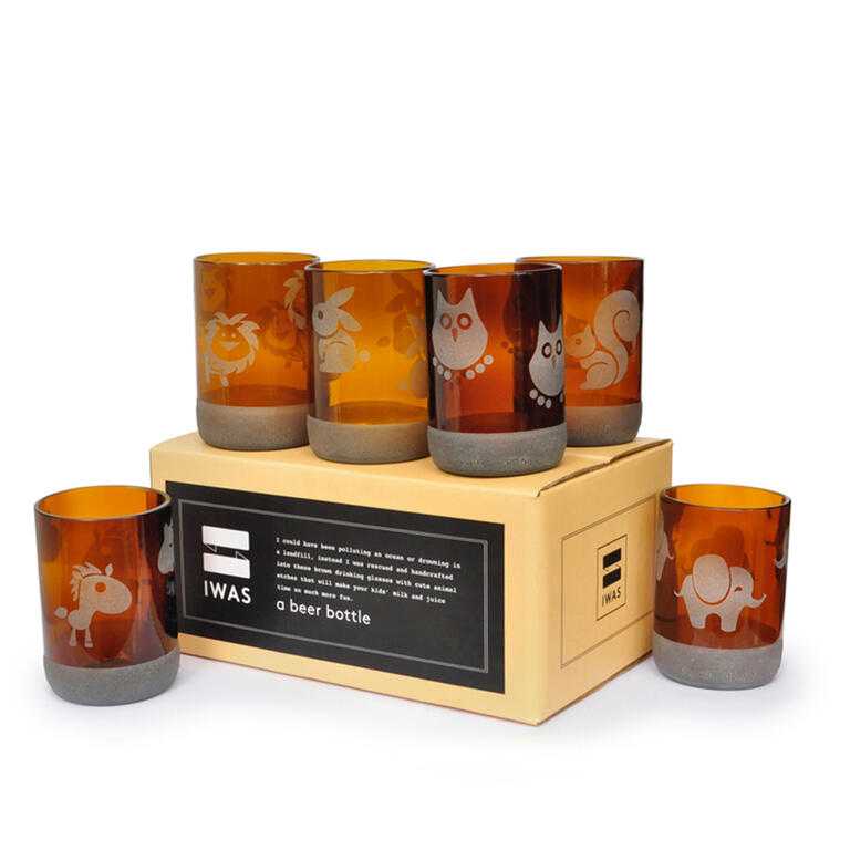 Sada sklenic ANIMAL COLLECTION 300 ml  6 ks