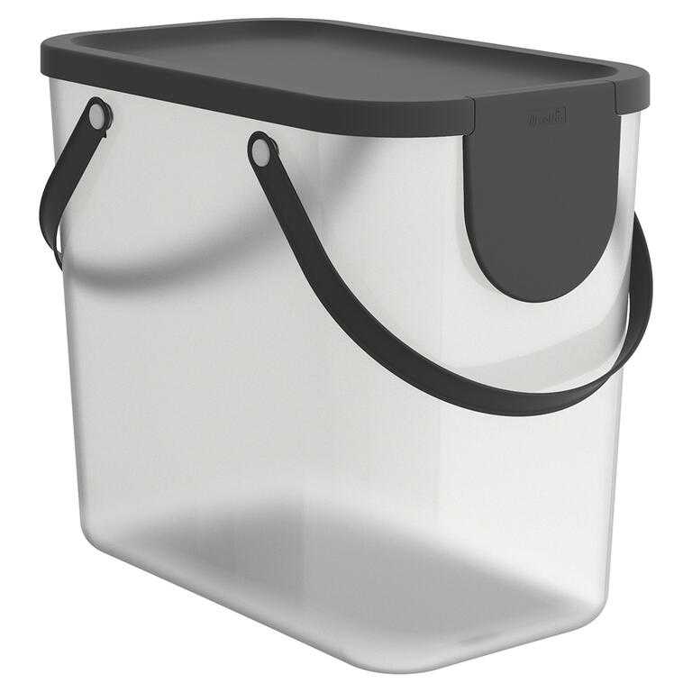 Koš na tříděný odpad ALBULA transparentní