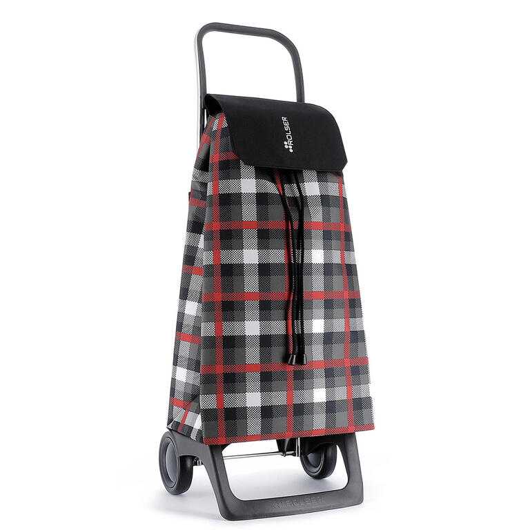 Taška na kolečkách ROLSER Jet Scottish Joy, šedé káro