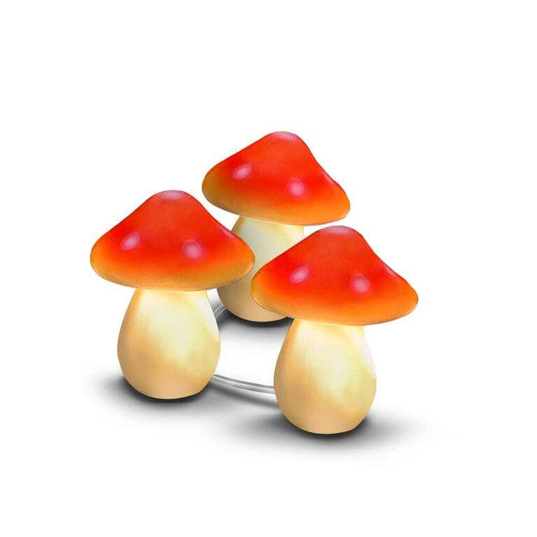 Zahradní solární LED dekorace MUCHOMŮRKY 3 ks
