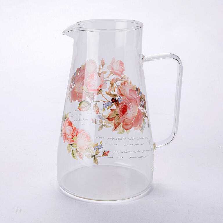 Skleněný džbán RŮŽE 1450 ml