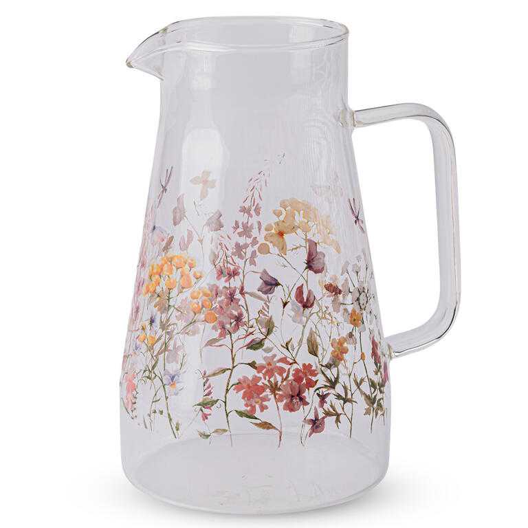 Skleněný džbán KVĚTINOVÁ ROMANCE 1450 ml