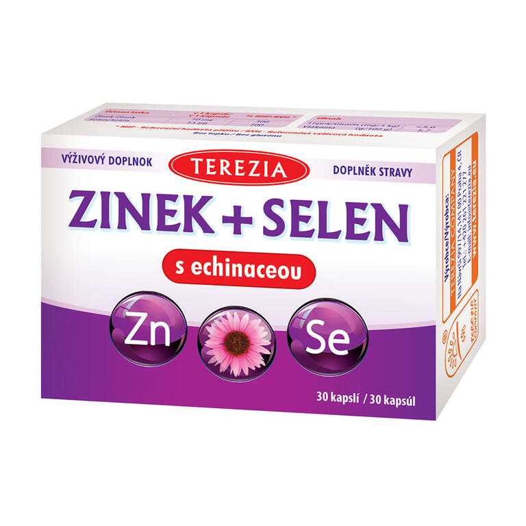 Terezia ZINEK + SELEN s echinaceou 30 kapslí