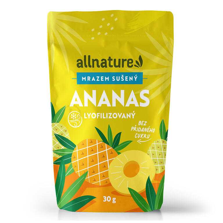 Allnature Ananas sušený mrazem kousky 30 g