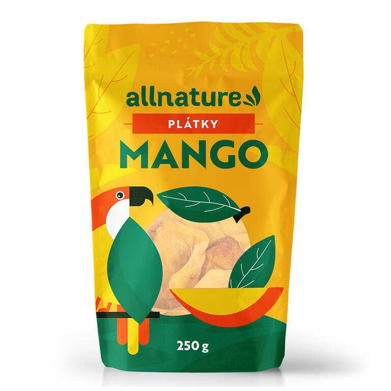 Allnature Sušené mango plátky 250 g
