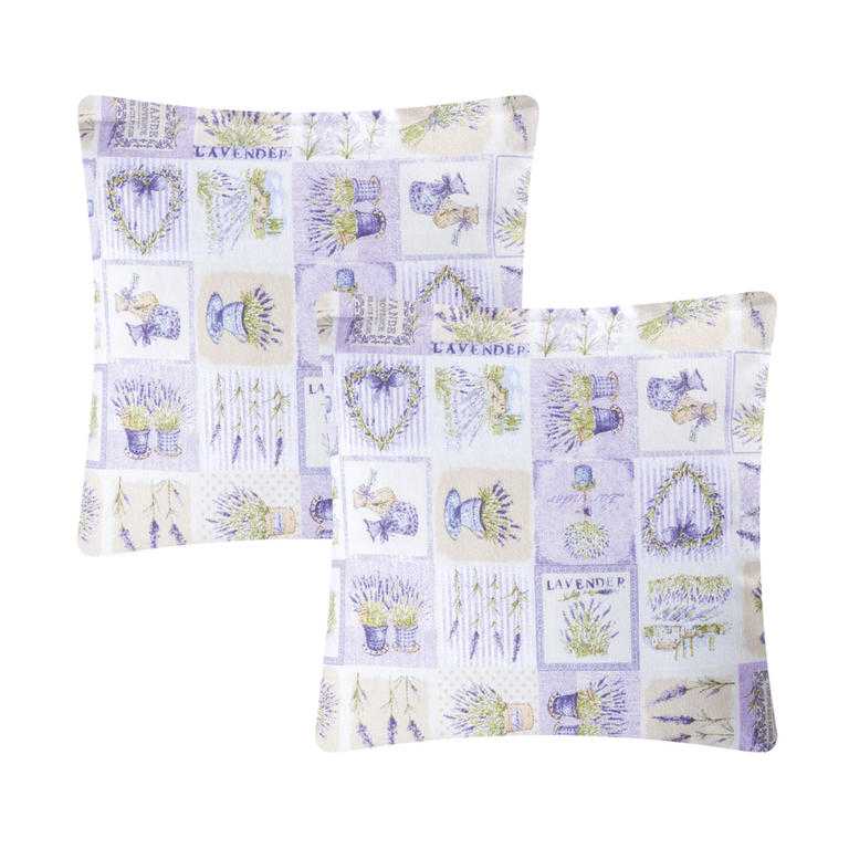 Povlak na polštářek patchwork LEVANDULE 2 ks