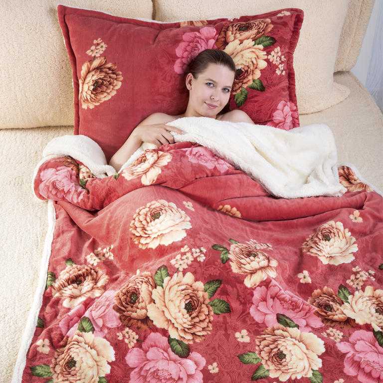 Set blăniţă miel din microfibră ROSE 3 buc