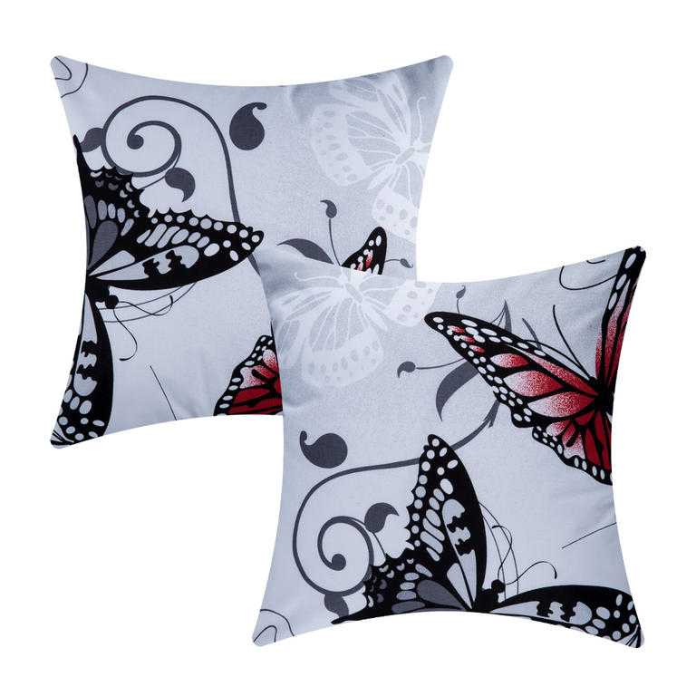 Bavlnené obliečky na vankúšiky BUTTERFLY 2 ks