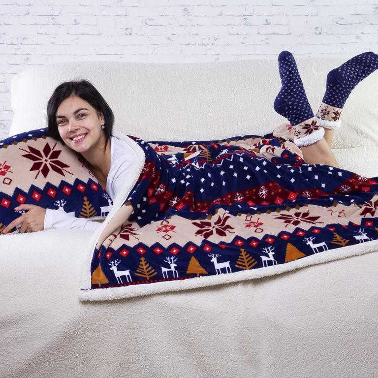 Beránková souprava z mikrovlákna NOEL 3 ks