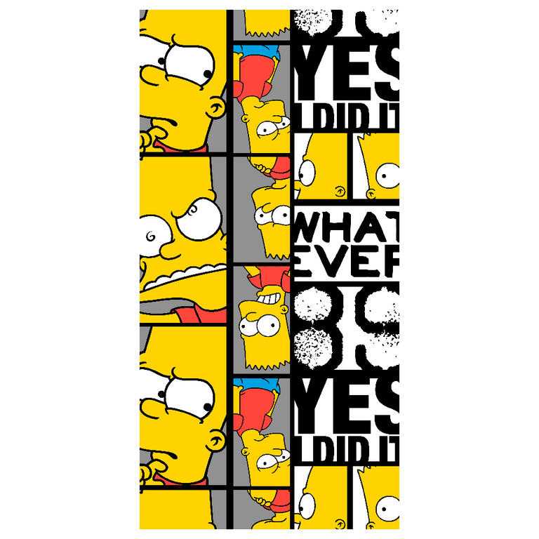 Dětská osuška Bart THE SIMPSONS 70 x 140 cm