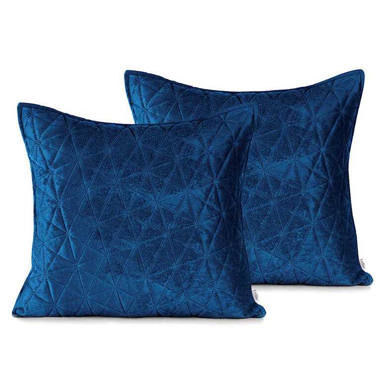 Pernuţă LAILA albastru regal 45 x 45 cm, set 2 buc