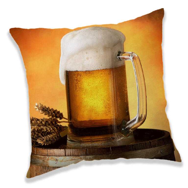 Dekoračný vankúšik PIVO 40 x 40 cm