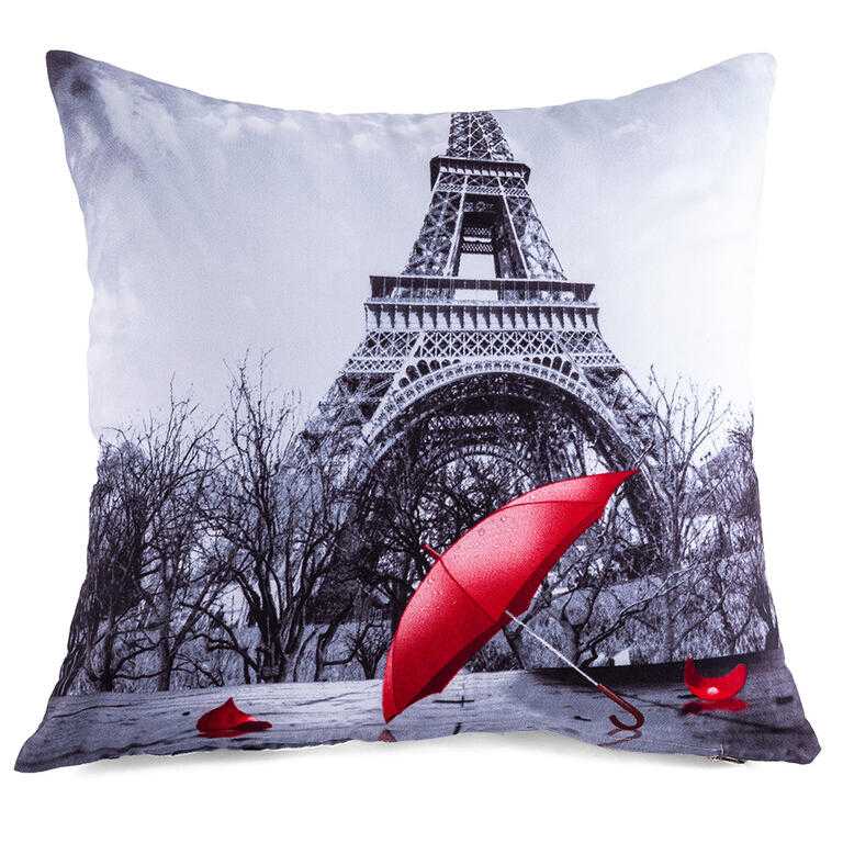 Poszewka na poduszkę 3D PARYŻ 40 x 40 cm