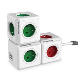 Rozgałęźnik PowerCube Original USB zielony - galeria #2