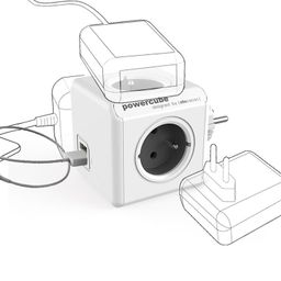 Rozbočovač PowerCube Extended USB šedý - galéria #1