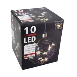 Vánoční světelná koule s 10 LED hvězdičkami - galerie #1