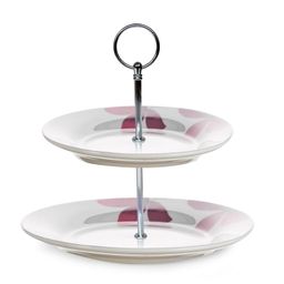 Banquet Stojan na cukroví porcelánový PURPLE 2patrový - galerie #1