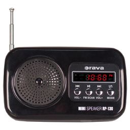 Přenosné radio s USB Orava RP-130 B černé - galerie #1