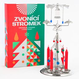 Zvonící stromek (andělské zvonění) stříbrný - galerie #2
