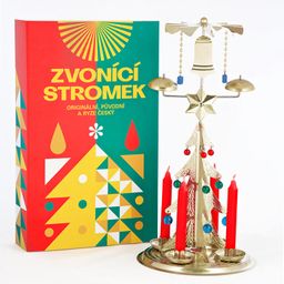 Zvoniaci stromček (anjelské zvonenie) zlatý - galéria #1