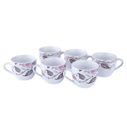 Set de căni şi farfuriuţe RHAPSODY, 210 ml, 6 piese - galerie #1