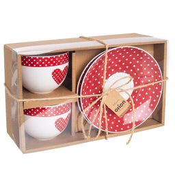 Porcelánová šálka s tanierikom BODKA 280 ml 2 ks - galéria #2