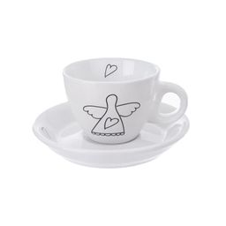Sada hrnečků s podšálkem ANDĚL 90 ml 2 ks - galerie #1