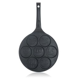 Tigaie pentru 7 clătite americane, suprafaţă antiaderentă, ALIVIA Smile, 26 cm - galerie #1