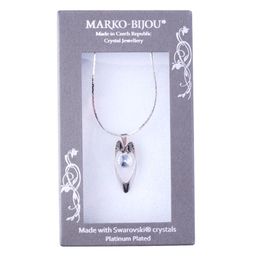 Náhrdelník DLOUHÉ SRDÍČKO s krystalem Swarovski - galerie #1