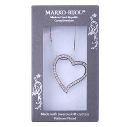Lănţişor INIMĂ cu cristale Swarovski - galerie #1