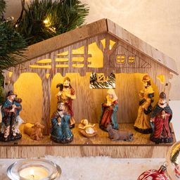 Betlém dřevěný s LED - galerie #1