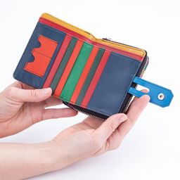 Dámská kožená peněženka ORNAMENT se zipem - galerie #3