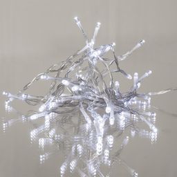 Světelný řetěz studené bílé světlo, 50 LED, 5  + 0,3 m - galerie #1