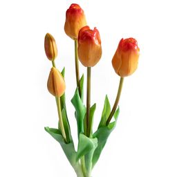 Svazek TULIPÁNY oranžové 46 cm, 5 ks - galerie #1