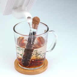 Skleněný hrnek s podtáckem a infuzérem LOUKA 420 ml - galerie #3