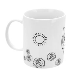 Porcelánový hrnek SOVA s barvami a štětcem, 380 ml - galerie #2