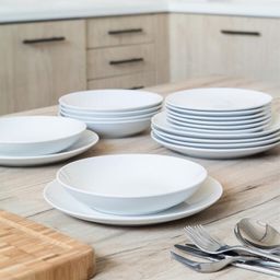 Komplet talerzy z porcelany MARION 18 szt - galeria #1