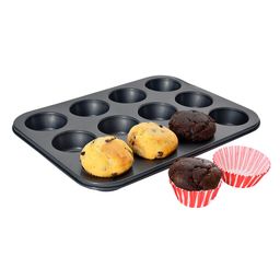 Forma metalowa na 12 muffinek z papilotkami 72 szt. - galeria #1