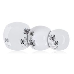 Porcelánová sada talířů FLOREA 18 ks - galerie #1